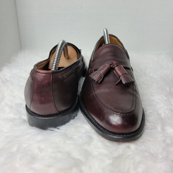 Allen Edmonds Grayson Loafers Men's Size. 10 Brown Leather Tassel Slip On Shoes - Picture 7 of 11